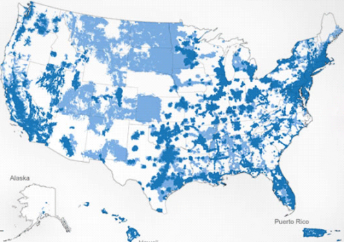 AT&T 4G Coverage Map