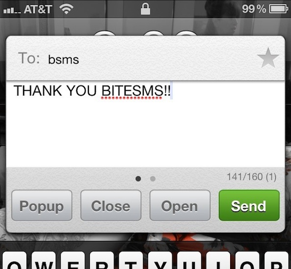 BiteSMS iOS 5