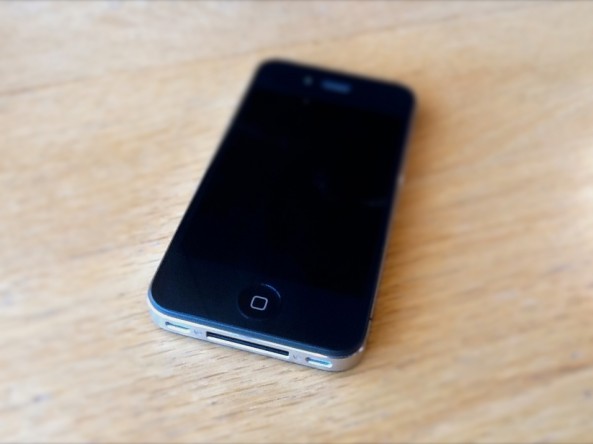 iPhone 4S on table