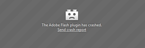 adobe flash crash