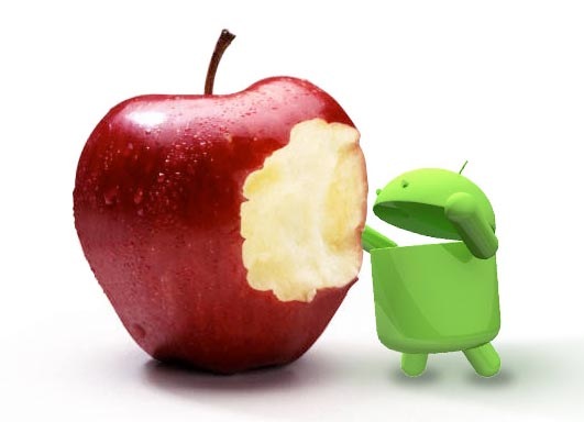 android-eats-apple