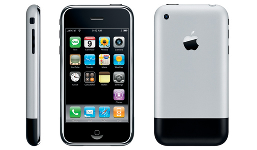Original iPhone (three-up, profile, front, back)