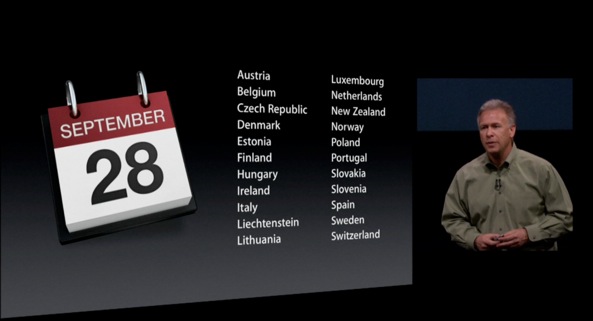 iPhone 5 September 28 rollout