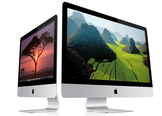 iMac 8G (two up, left angled, right angled)