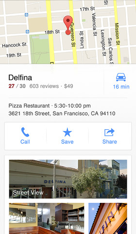 Google Maps 1.0 for iOS (iPhone screenshot 002)