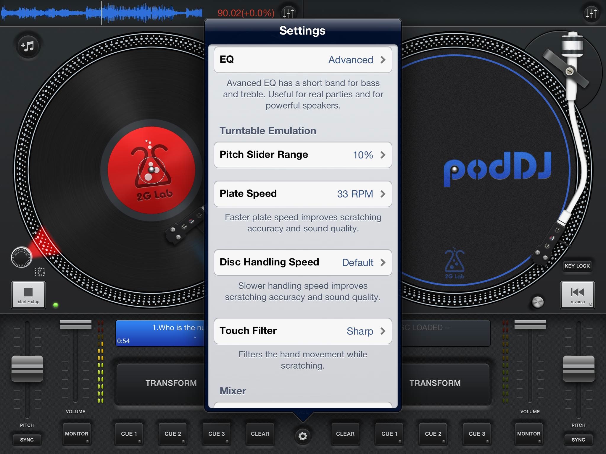 PodDJ (iPad screenshot 001)