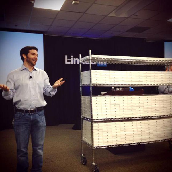 Jeff Weiner and stack of iPad minis
