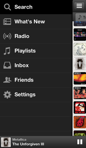 Spotify 0.6 for iOS (iPhone screenshot 002)