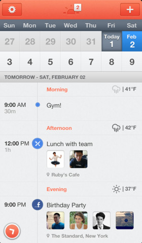 Sunrise Calendar 1.0 for iOS (iPhone screenshot 001)