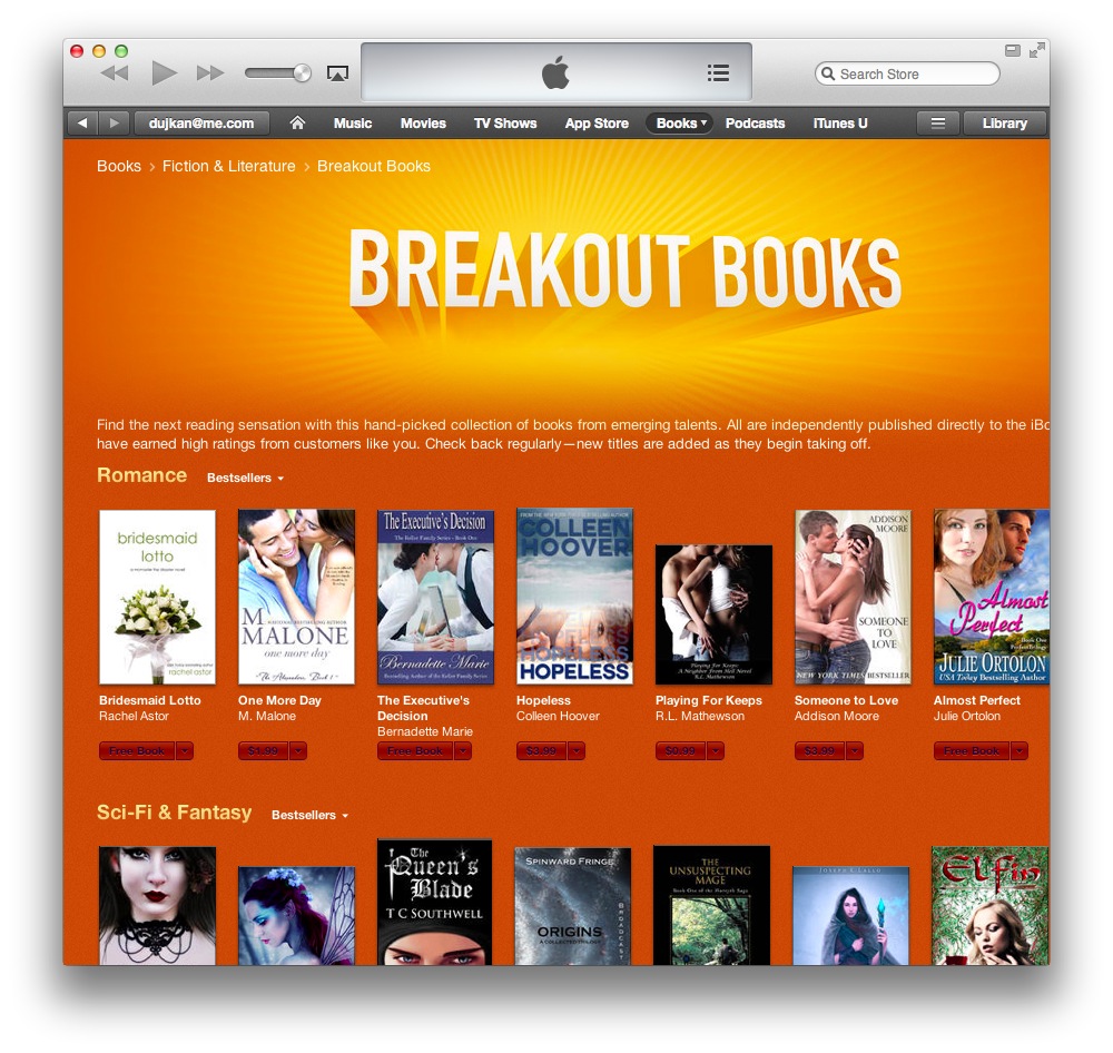 iTunes Breakout Books