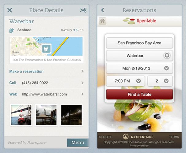 Evernote gives its Food app OpenTable reservations, Foursquare ratings ...