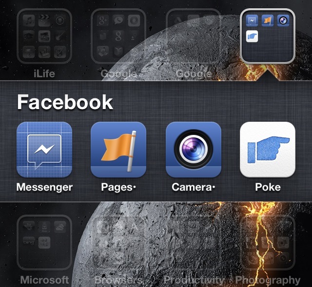 Facebook Messenger 2.3 new icon on home screen