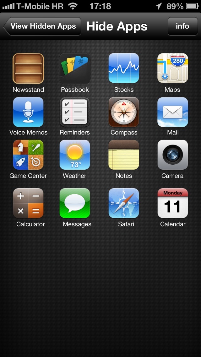 HiddenApps 1.0 for iOS (iPhone screenshot 002)