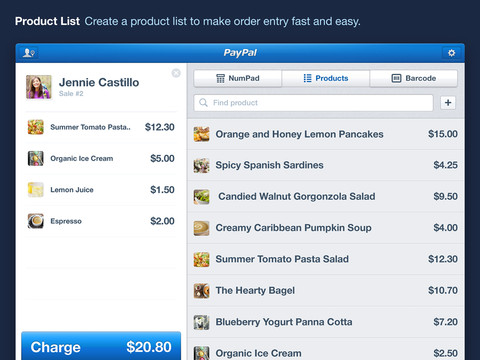 PayPal Here for iPad 1.0 (iPad screenshot 004)