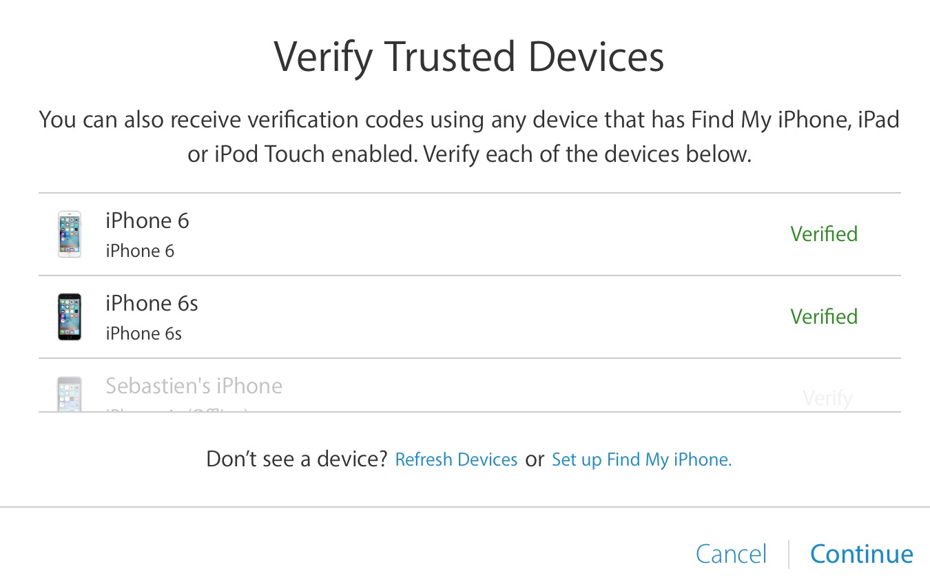 two step verification verified devices