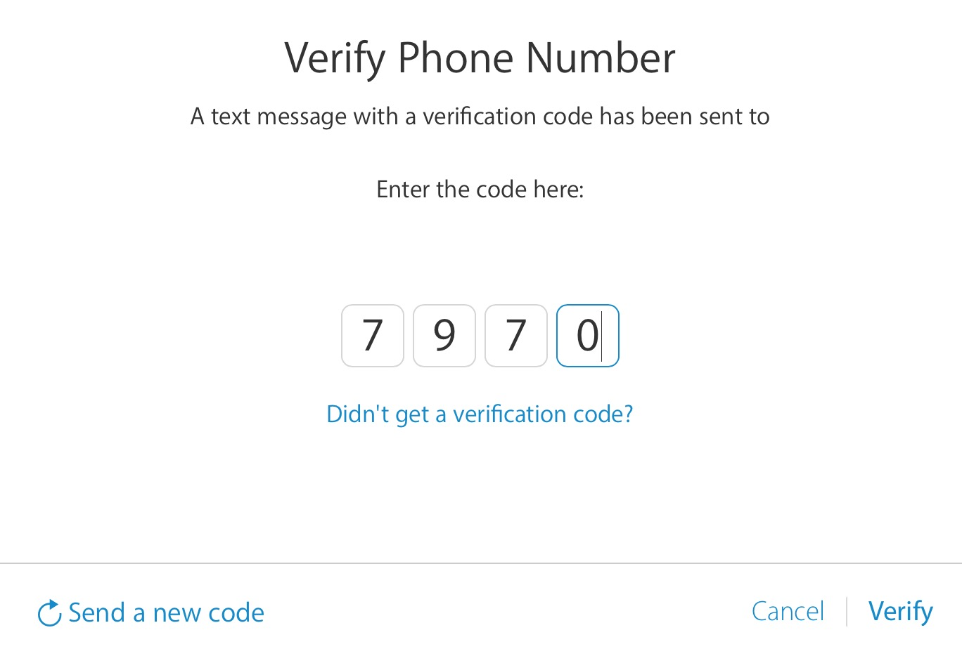 two step verification verify phone number