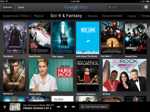 Google Fiber 1.0 for iOS (iPad screenshot 001)