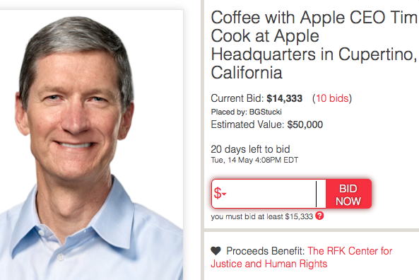 Tim Cook charity