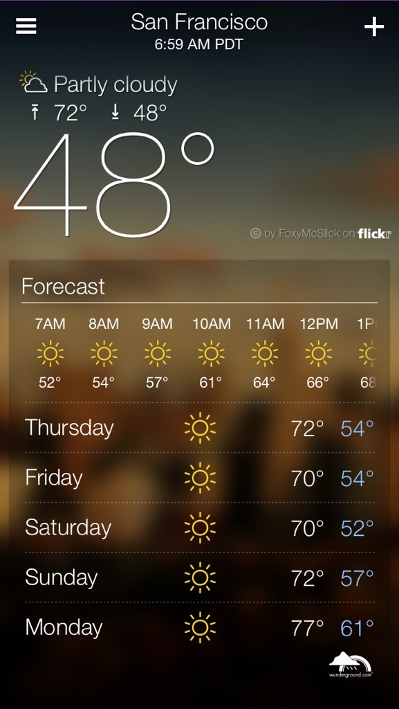 Yahoo Weather 1.0 for iOS (iPhone screenshot 006)