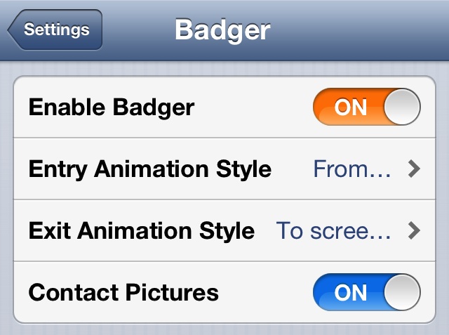 Badger options