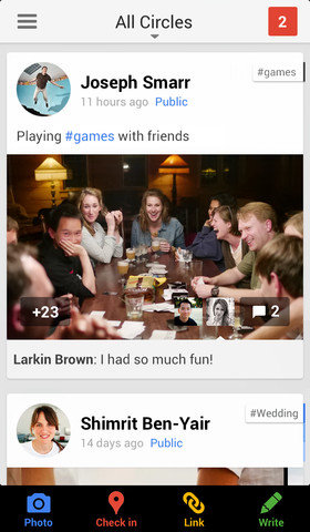 Google Plus 4.4 for iOS (iPhone screenshot 001)