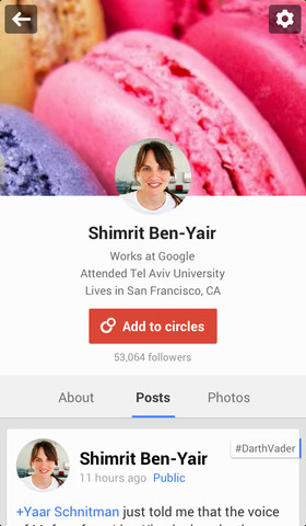 Google Plus 4.4 for iOS (iPhone screenshot 002)