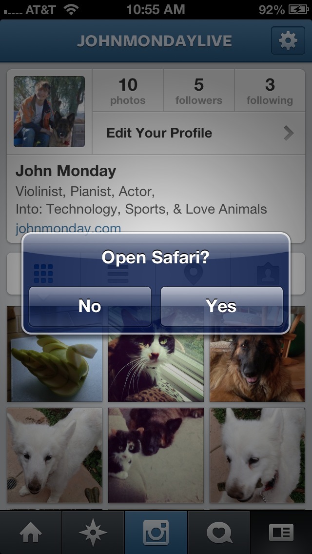 Instagram 3.5 for iOS (iPhone screenshot 001)