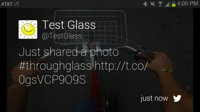 Twitter for Google Glass