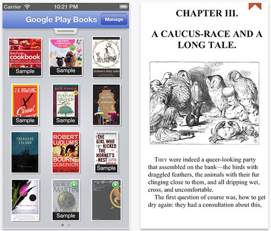 google play books update