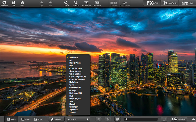 FX Photo Studio Pro (Mac screenshot 001)
