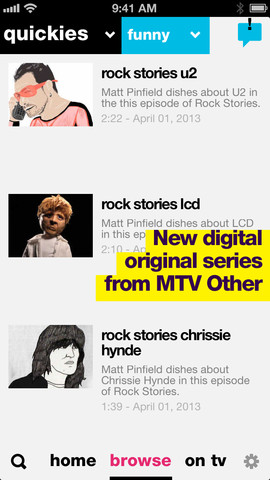 MTV 2.0 for iOS (iPhone screenshot 004)