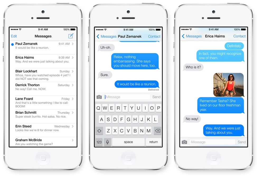 A closer look at Messages in iOS 7