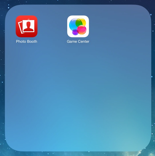 iPad iOS 7 Photo Booth