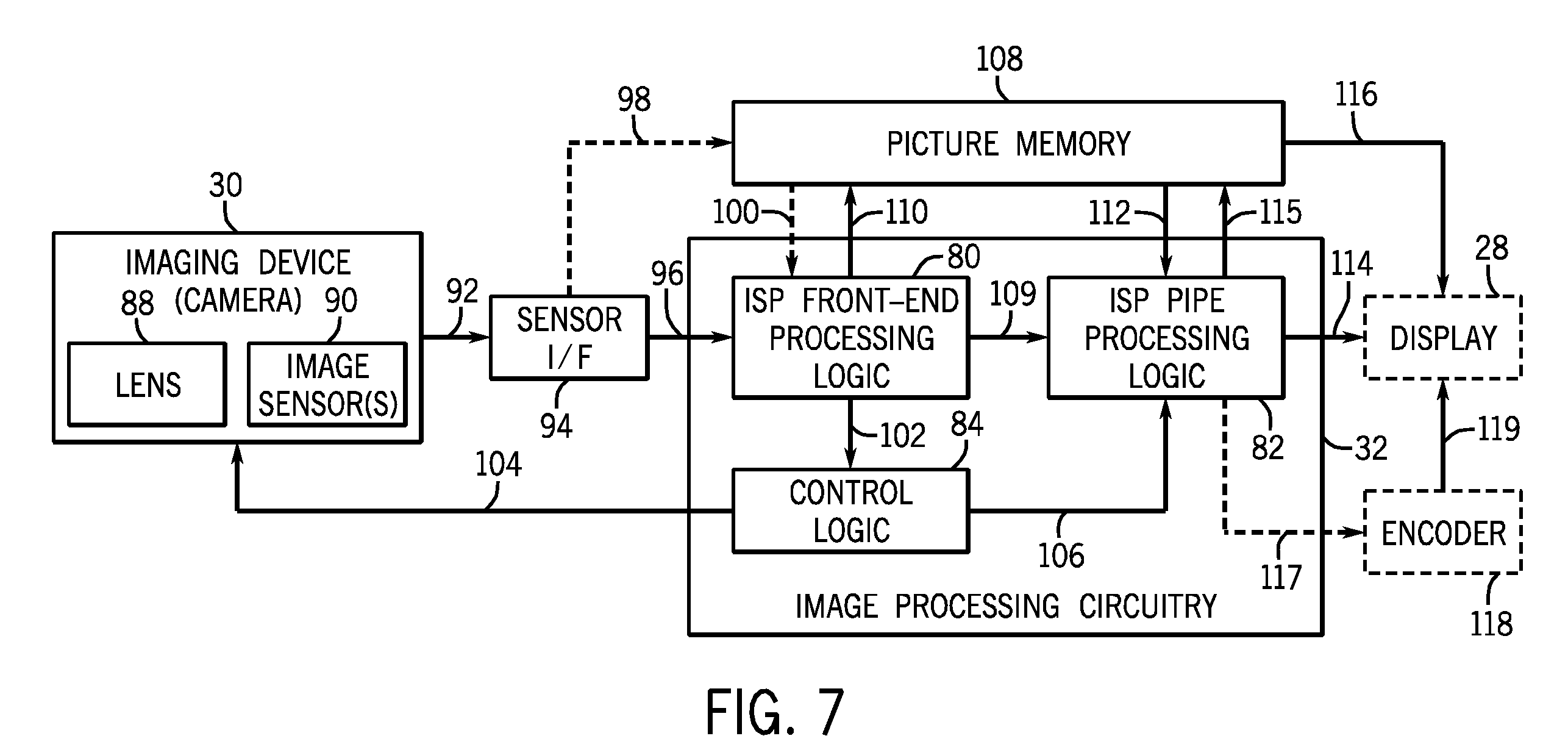Apple patent (dual-image sensor, drawing 001)
