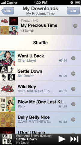 Music Unlimited 1.3.1 for iOS (iPhone screenshot 004)