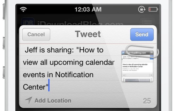 Share Text How to customize Twitter sharing text from Safari