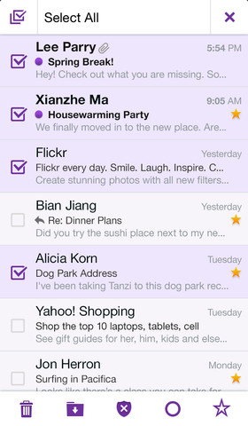 Yahoo Mail 1.5.5 for iOS (iPhone screenshot 003)