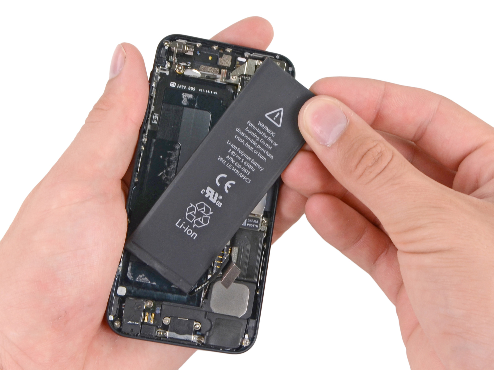iPhone 5 battery replacement process (iFixit 001)