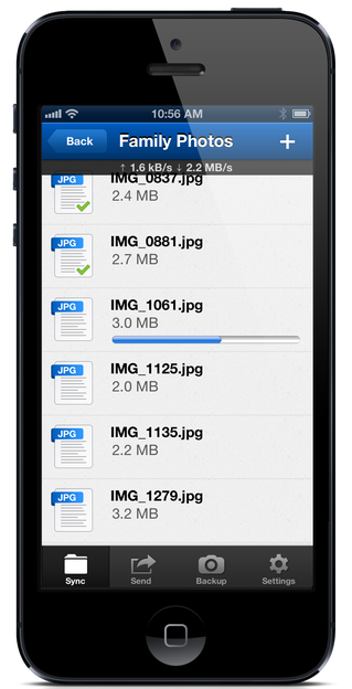 BitTorrent Sync 1.0 for iOS (iPhone screenshot 001)