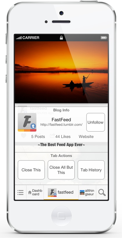 Fastfeed for Tumblr 2