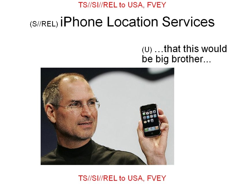 NSA slide (Apple is Big Brother)