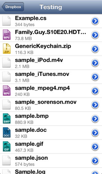 Remote File Manager for iOS (iPhone screenshot 002)