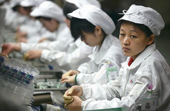 factory workers apple