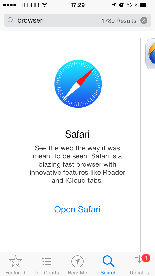 App Store banner (Safari 001)