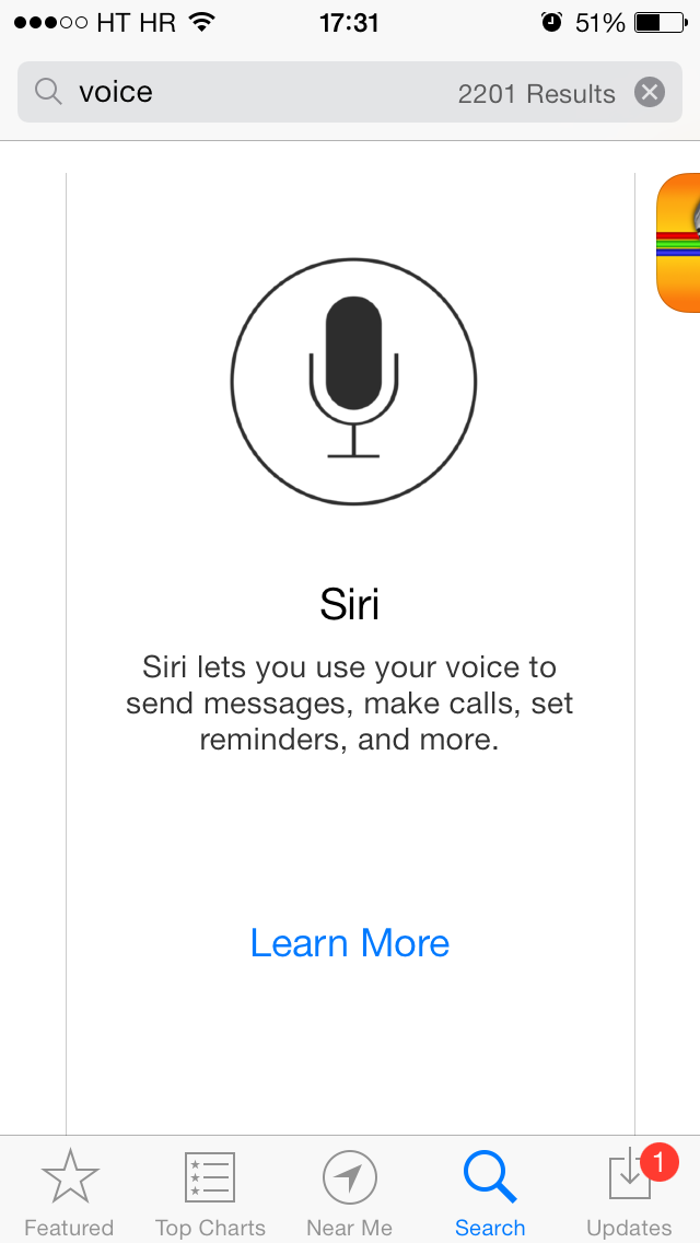 App Store banner (Siri 001)