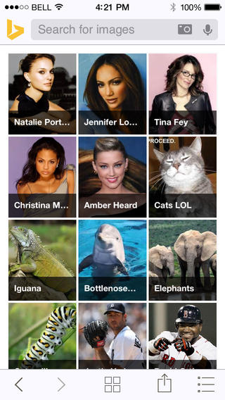Bing 4.2 for iOS (iPhone screenshot 004)