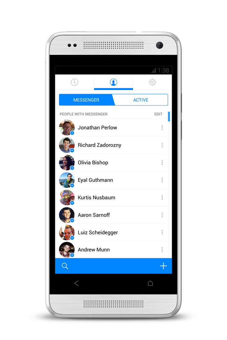 Facebook Messenger new look (Android 001)