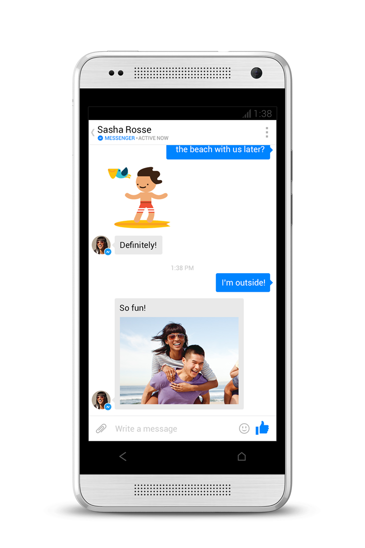 Facebook Messenger new look (Android 002)