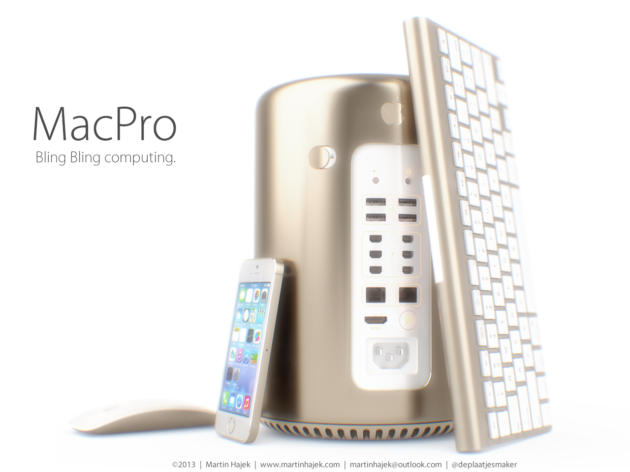 Gold Mac Pro (Martin Hajek 002)