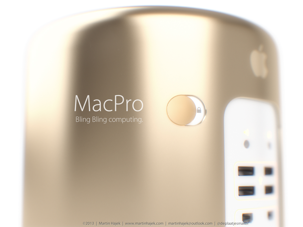 Gold Mac Pro (Martin Hajek 009)